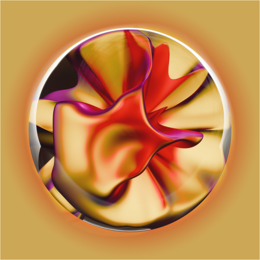 Solar Bloom: A Symphony in Gold and Magenta || Acrylic Print, Wall Art, Fine Art Print, Pigment Print, Modern Art, Abstract Art, Digital Art, 3D Rendering, Corporate Art, Modern Design, Art For Offices, Investment Art