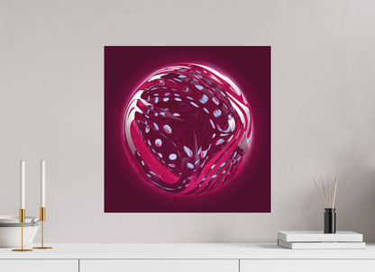 Amaranth Swirl: Opaline Speckles || Acrylic Print, Wall Art, Fine Art Print, Pigment Print, Modern Art, Abstract Art, Digital Art, 3D Rendering, Corporate Art, Modern Design, Art For Offices, Investment Art