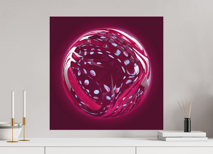 Amaranth Swirl: Opaline Speckles || Acrylic Print, Wall Art, Fine Art Print, Pigment Print, Modern Art, Abstract Art, Digital Art, 3D Rendering, Corporate Art, Modern Design, Art For Offices, Investment Art